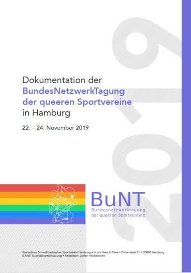 Titelseite der Dokumentation der BuNT 2019